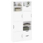 Armarios auxiliares 4 uds "ODDA" blanco 40x24x79 cm de , Aparadores - Ref: Foro24-3365351, Precio: 225,00 €, Descuento: %