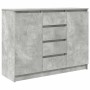 Aparador con cajones gris hormigón 100,5x35x76 cm de , Aparadores - Ref: Foro24-3328447, Precio: 139,69 €, Descuento: %