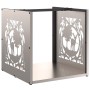 Leñero 40x40x40 cm acero corten de , Bolsas y soportes de leña - Ref: Foro24-864254, Precio: 42,51 €, Descuento: %