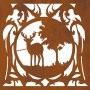 Leñero 40x40x40 cm acero corten de , Bolsas y soportes de leña - Ref: Foro24-864254, Precio: 42,51 €, Descuento: %