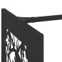 Leñero negro 40x40x40 cm Acero laminado en frío de , Bolsas y soportes de leña - Ref: Foro24-864249, Precio: 44,83 €, Descuen...