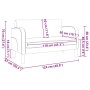 Sofá Loveseat Marrón 110 cm Cuero Sintético de , Sofás - Ref: Foro24-4100541, Precio: 181,14 €, Descuento: %