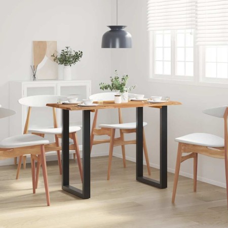 Mesa de comedor madera maciza de acacia 110x50x76 cm de , Mesas de cocina y de comedor - Ref: Foro24-350289, Precio: 253,92 €...