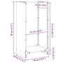 Leñero 40x30x80 cm acero inoxidable de , Bolsas y soportes de leña - Ref: Foro24-864235, Precio: 67,94 €, Descuento: %