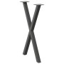 Patas para mesa comedor forma X 2uds antracita 57x(72-73) cm de , Patas para mesas - Ref: Foro24-4012914, Precio: 68,15 €, De...