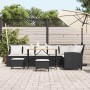 Set de sofás de jardín en forma de L con cojines 4 pzas negro de , Conjuntos de jardín - Ref: Foro24-3365324, Precio: 651,37 ...