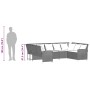 Sofá de jardín con cojines ratán sintético marrón de , Conjuntos de jardín - Ref: Foro24-3365330, Precio: 644,87 €, Descuento: %