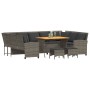 Set de sofás de jardín 4 pzas y cojines ratán sintético gris de , Conjuntos de jardín - Ref: Foro24-3365339, Precio: 832,27 €...