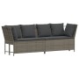 Set de sofás de jardín 4 pzas y cojines ratán sintético gris de , Conjuntos de jardín - Ref: Foro24-3365339, Precio: 832,27 €...