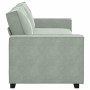 Sofá de 3 plazas terciopelo gris claro 180 cm de , Sofás - Ref: Foro24-4105030, Precio: 246,22 €, Descuento: %