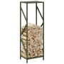 Leñero verde oliva 34x25x100 cm Acero laminado en frío de , Bolsas y soportes de leña - Ref: Foro24-864326, Precio: 53,51 €, ...