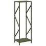 Leñero verde oliva 34x25x100 cm Acero laminado en frío de , Bolsas y soportes de leña - Ref: Foro24-864326, Precio: 53,51 €, ...