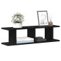 Estantes de pared 2uds roble negro 75x18x20cm madera ingeniería de , Estantes y estanterías - Ref: Foro24-862060, Precio: 39,...