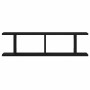 Estantes de pared 2uds roble negro 75x18x20cm madera ingeniería de , Estantes y estanterías - Ref: Foro24-862060, Precio: 39,...