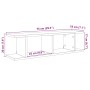 Estantes de pared 2uds roble negro 75x18x20cm madera ingeniería de , Estantes y estanterías - Ref: Foro24-862060, Precio: 39,...