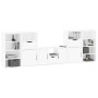 Muebles de TV 5 uds. con almacenaje "ODDA" blanco madera pino de , Muebles TV - Ref: Foro24-3365379, Precio: 268,24 €, Descue...