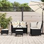 Set de muebles de jardín 5 pzas y cojines ratán sintético negro de , Conjuntos de jardín - Ref: Foro24-3365345, Precio: 480,2...