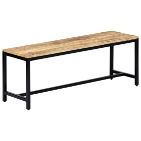 Banco de comedor madera maciza de mango en bruto 120 cm en Bancos de comedor y cocina | Comprar online en Foru.es