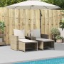 Set de muebles de jardín con cojines apilables 5 pzas beige de , Sofás de exterior - Ref: Foro24-4104167, Precio: 251,01 €, D...