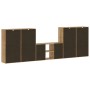 Muebles de TV 5 uds. con almacenaje "ODDA" madera maciza pino de , Muebles TV - Ref: Foro24-3365370, Precio: 256,07 €, Descue...