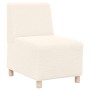 Sillón color crema 55 cm tejido imitación lana rizada de , Sofás - Ref: Foro24-4108504, Precio: 125,17 €, Descuento: %