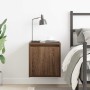 Mesilla de noche de pared roble marrón 38x34x40 cm de , Mesitas de noche - Ref: Foro24-861241, Precio: 38,41 €, Descuento: %