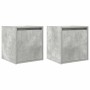 Mesillas de noche de pared 2 uds gris hormigón 38x34x40 cm de , Mesitas de noche - Ref: Foro24-861236, Precio: 63,51 €, Descu...
