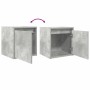 Mesillas de noche de pared 2 uds gris hormigón 38x34x40 cm de , Mesitas de noche - Ref: Foro24-861236, Precio: 63,51 €, Descu...