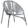 Juego de sillas de jardín 3 uds negro y gris claro de , Sillas de jardín - Ref: Foro24-4009294, Precio: 166,83 €, Descuento: %