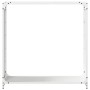 Leñero blanco 90x28x90 cm Acero laminado en frío de , Bolsas y soportes de leña - Ref: Foro24-864216, Precio: 64,19 €, Descue...