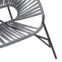 Silla de jardín con forma de huevo ratán sintético negro y gris de , Sillas de jardín - Ref: Foro24-4009289, Precio: 81,86 €,...