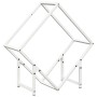 Leñero blanco 60x25x60 cm Acero laminado en frío de , Bolsas y soportes de leña - Ref: Foro24-864280, Precio: 27,00 €, Descue...