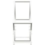 Leñero blanco 60x25x60 cm Acero laminado en frío de , Bolsas y soportes de leña - Ref: Foro24-864280, Precio: 27,00 €, Descue...