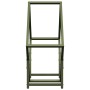 Leñero verde oliva 60x25x60 cm Acero laminado en frío de , Bolsas y soportes de leña - Ref: Foro24-864282, Precio: 27,44 €, D...
