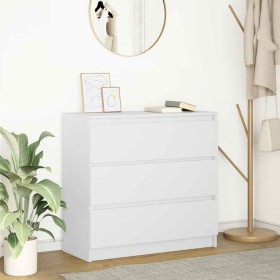 Aparador blanco 80x35x76 cm madera de ingeniería de , Aparadores - Ref: Foro24-861733, Precio: 103,38 €, Descuento: %