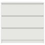 Aparador blanco 80x35x76 cm madera de ingeniería de , Aparadores - Ref: Foro24-861733, Precio: 103,38 €, Descuento: %