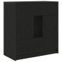 Aparador con cajones y puertas roble negro 70,5x34x74,5 cm de , Aparadores - Ref: Foro24-861842, Precio: 106,75 €, Descuento: %