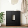 Aparador con cajones y puertas roble negro 70,5x34x74,5 cm de , Aparadores - Ref: Foro24-861842, Precio: 106,75 €, Descuento: %