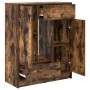 Aparador con cajones y puertas roble ahumado 73x31x90 cm de , Aparadores - Ref: Foro24-861854, Precio: 98,57 €, Descuento: %