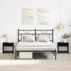 Mesillas de noche 2 uds roble negro 40x30x40 cm de , Mesitas de noche - Ref: Foro24-862364, Precio: 45,00 €, Descuento: %