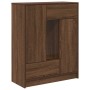 Aparador con cajones y puertas roble marrón 73x31x90 cm de , Aparadores - Ref: Foro24-861856, Precio: 101,72 €, Descuento: %
