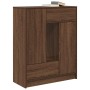 Aparador con cajones y puertas roble marrón 73x31x90 cm de , Aparadores - Ref: Foro24-861856, Precio: 101,72 €, Descuento: %