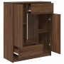 Aparador con cajones y puertas roble marrón 73x31x90 cm de , Aparadores - Ref: Foro24-861856, Precio: 101,72 €, Descuento: %