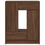 Aparador con cajones y puertas roble marrón 73x31x90 cm de , Aparadores - Ref: Foro24-861856, Precio: 101,72 €, Descuento: %