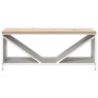Leñero con tablero de madera blanco 100,5x35,5x40 cm de , Bolsas y soportes de leña - Ref: Foro24-864256, Precio: 94,23 €, De...