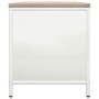 Leñero con tablero de madera blanco 100,5x35,5x40 cm de , Bolsas y soportes de leña - Ref: Foro24-864256, Precio: 94,23 €, De...