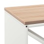 Leñero con tablero de madera blanco 100,5x35,5x40 cm de , Bolsas y soportes de leña - Ref: Foro24-864256, Precio: 94,23 €, De...