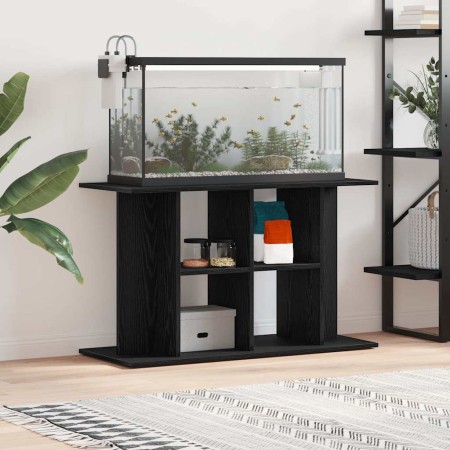 Soporte para acuario de madera de roble negro 100x40x60 cm de , Soportes para acuarios - Ref: Foro24-862150, Precio: 76,46 €,...