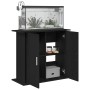 Soporte para acuario de madera de roble negro 81x36x73 cm de , Soportes para acuarios - Ref: Foro24-862152, Precio: 89,12 €, ...