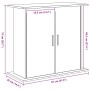 Soporte para acuario de madera de roble negro 81x36x73 cm de , Soportes para acuarios - Ref: Foro24-862152, Precio: 89,12 €, ...